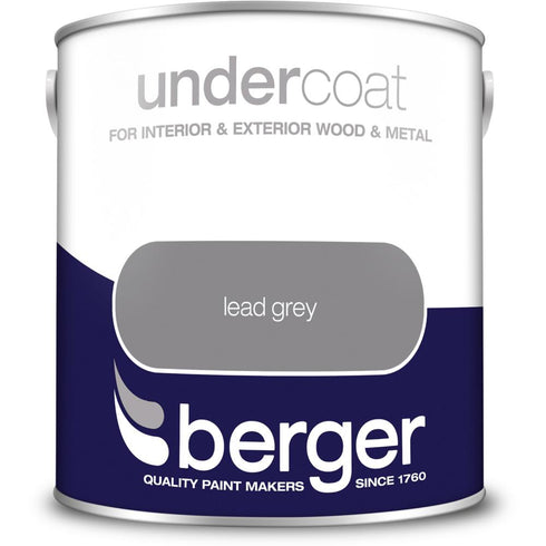 LEAD GREY  BERGER UNDERCOAT       2.5LT